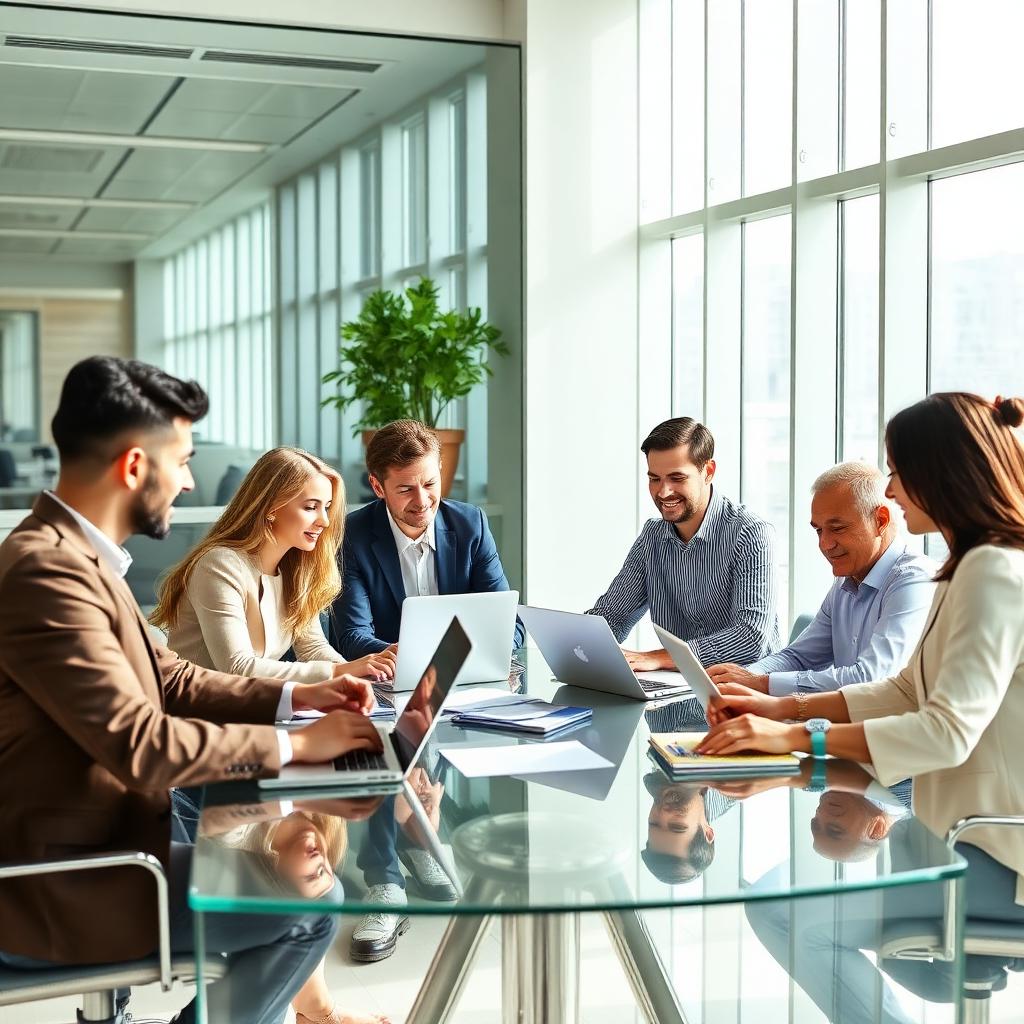 Skillvaro team collaborating in a modern Dubai office